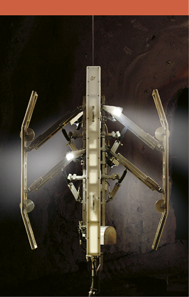 Robot f r betongsprutning av schakt (fotomontage)