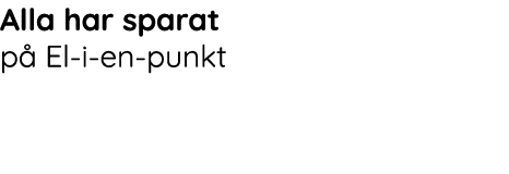 Alla har sparat p  El-i-en-punkt 